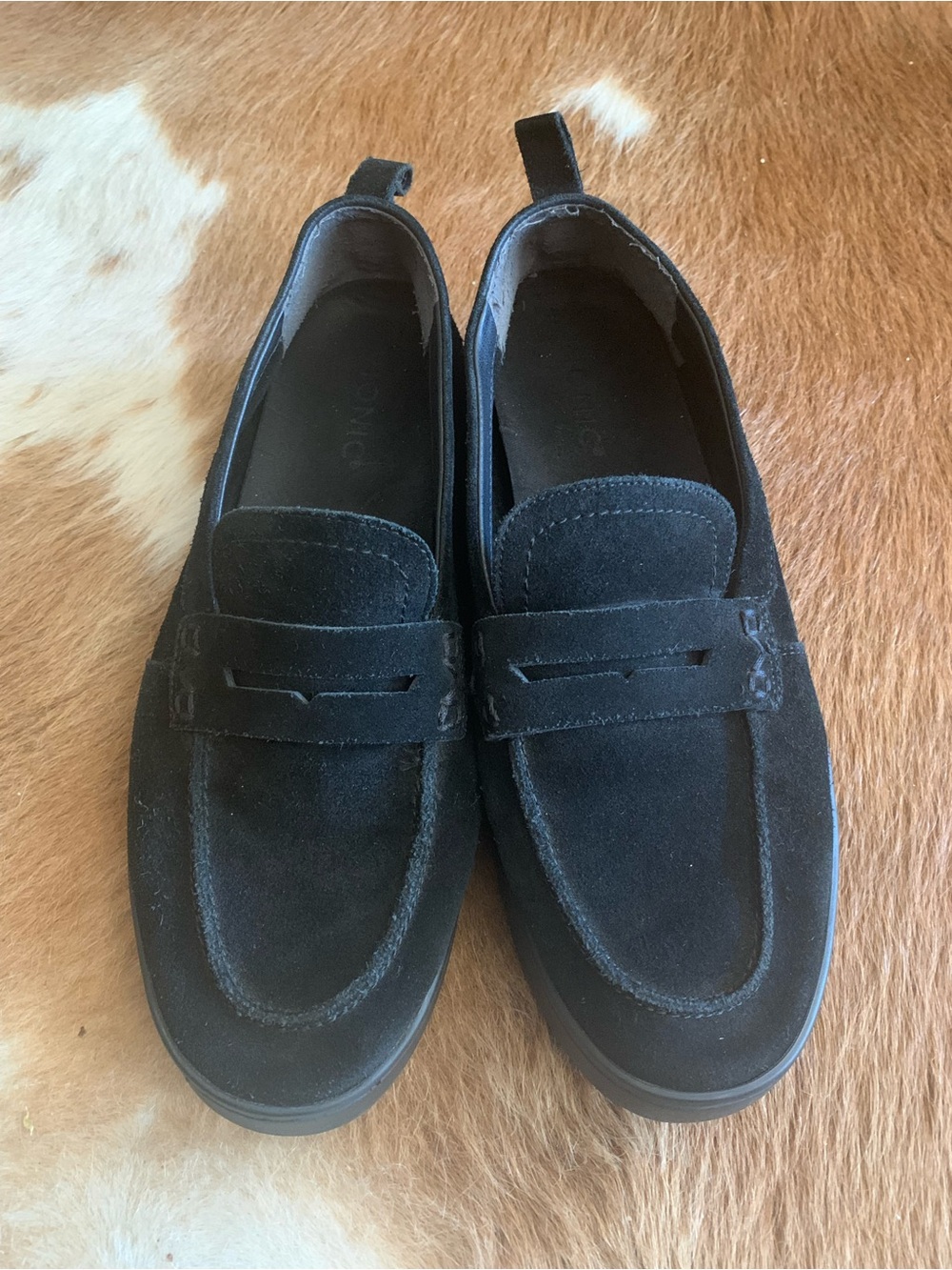 Vionic Suede Uptown Loafers with Arch Support Travel Packable Comfort Size 9.5